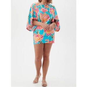 Trina Turk Poppy Swim Cover Up Dress Tunic Top Boatneck S